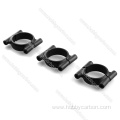 OEM machining black aluminum tube clamps hobbycarbon